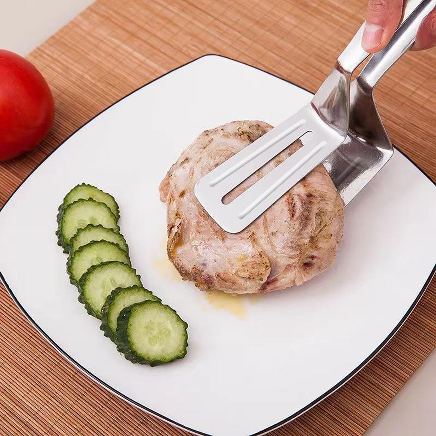 2919 MULTIFUNCTION COOKING SERVING TURNER FRYING FOOD TONG. STAINLESS STEEL STEAK CLIP CLAMP BBQ KITCHEN TONG. DeoDap 2919 MULTIFUNCTION COOKING SERVING TURNER FRYING FOOD TONG. STAINLESS STEEL STEAK CLIP CLAMP BBQ KITCHEN TONG. DeoDap